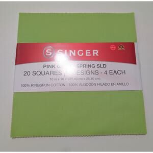 Pink Green Spring Solids Junior Layer Cake by Singer